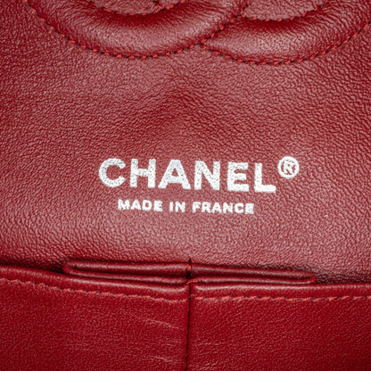 Chanel Medium Classic Tweed Double Flap Red