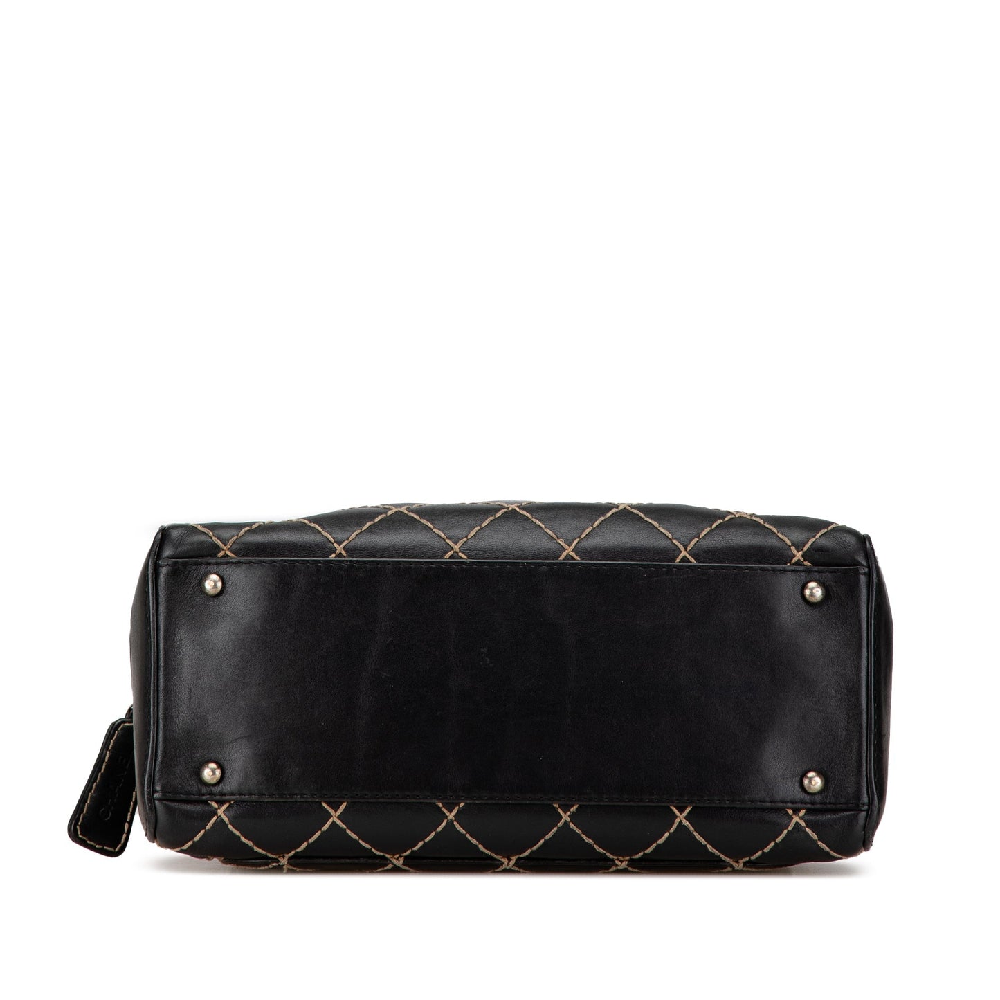 Chanel CC Wild Stitch Lambskin Handbag Black