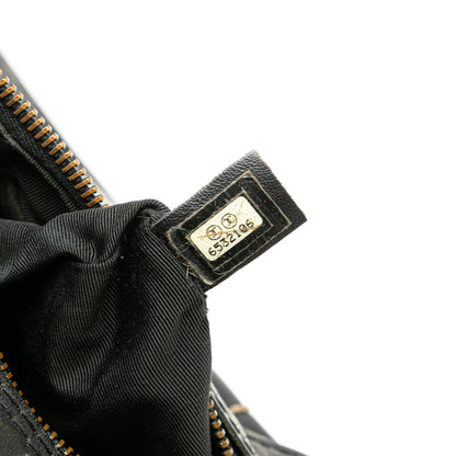 Chanel CC Wild Stitch Lambskin Handbag Black