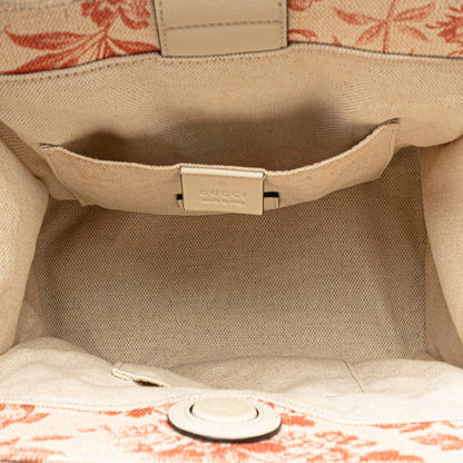 Gucci GG Ribbon Herbarium Satchel Pink