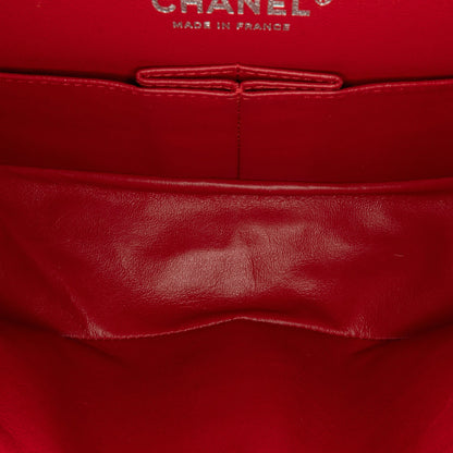 Chanel Medium Suede Re-issue 2.55 Double Flap Red