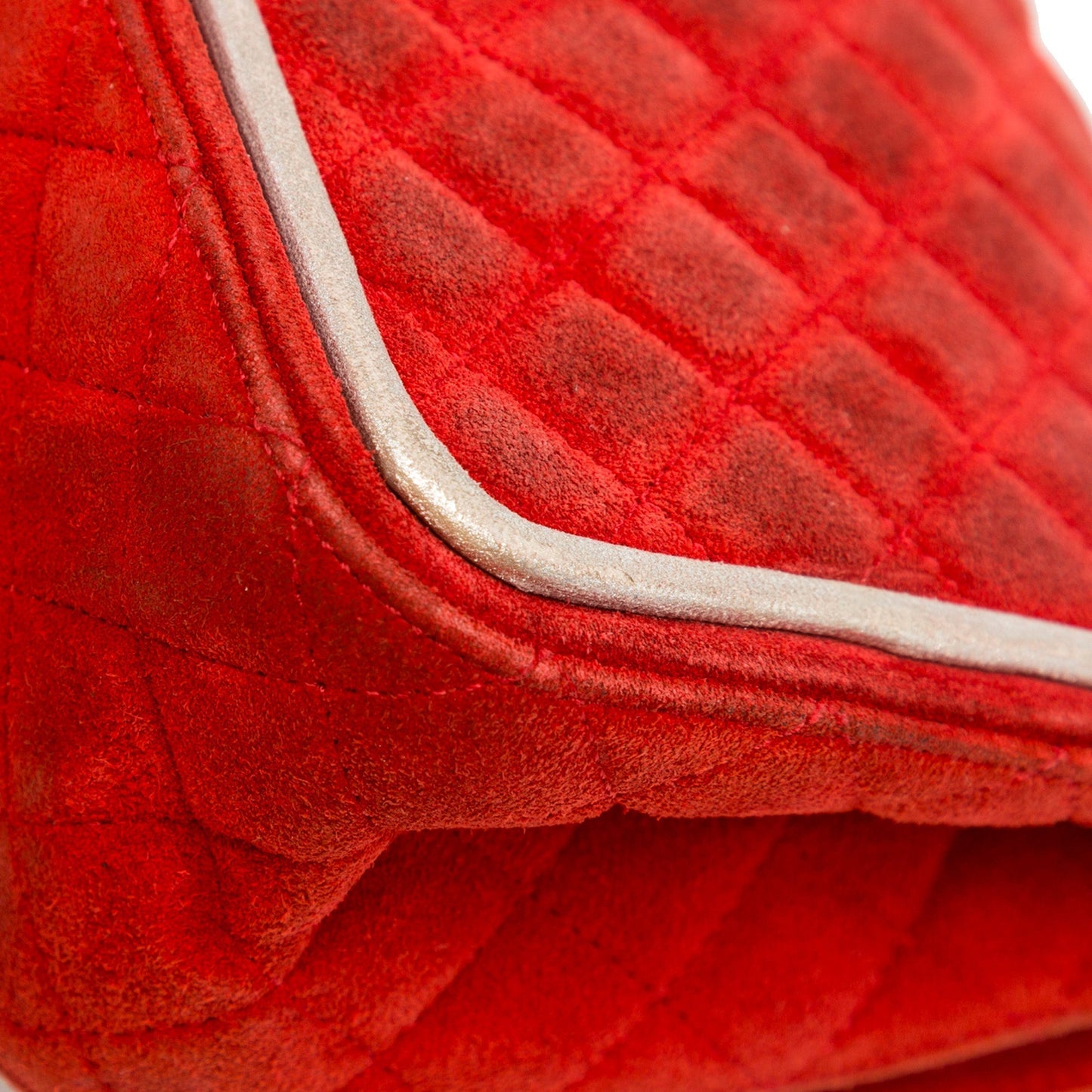 Chanel Medium Suede Re-issue 2.55 Double Flap Red