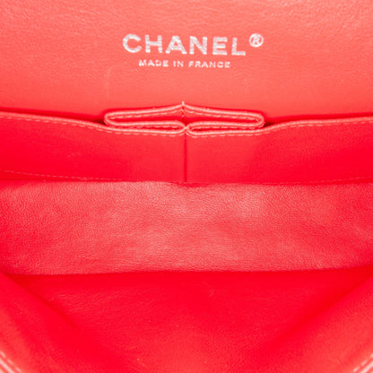 Chanel Medium Classic Patent Double Flap Red
