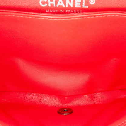 Chanel Medium Classic Patent Double Flap Red