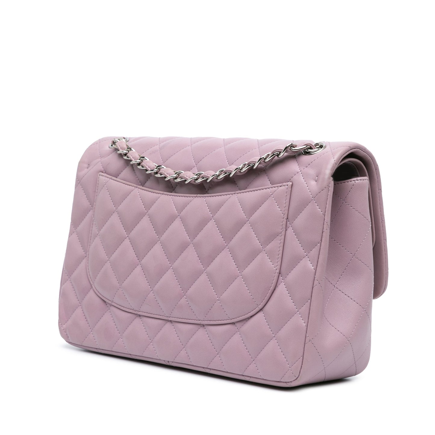 Chanel Jumbo Classic Lambskin Double Flap Purple