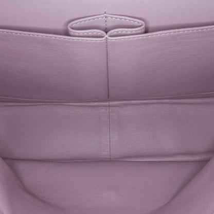 Chanel Jumbo Classic Lambskin Double Flap Purple