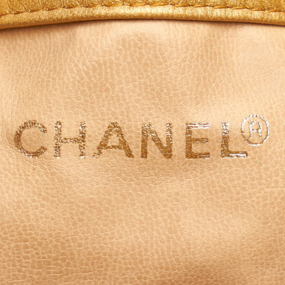 Chanel Brocade Bucket Bag Gold