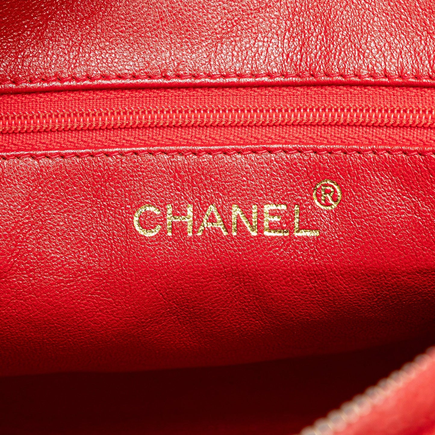 Chanel CC Quilted Caviar Chain Camera Bag Red