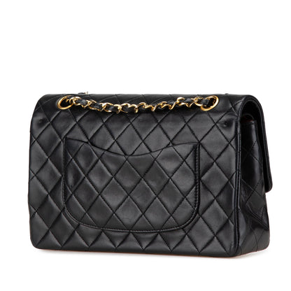 Chanel Medium Classic Lambskin Double Flap Black