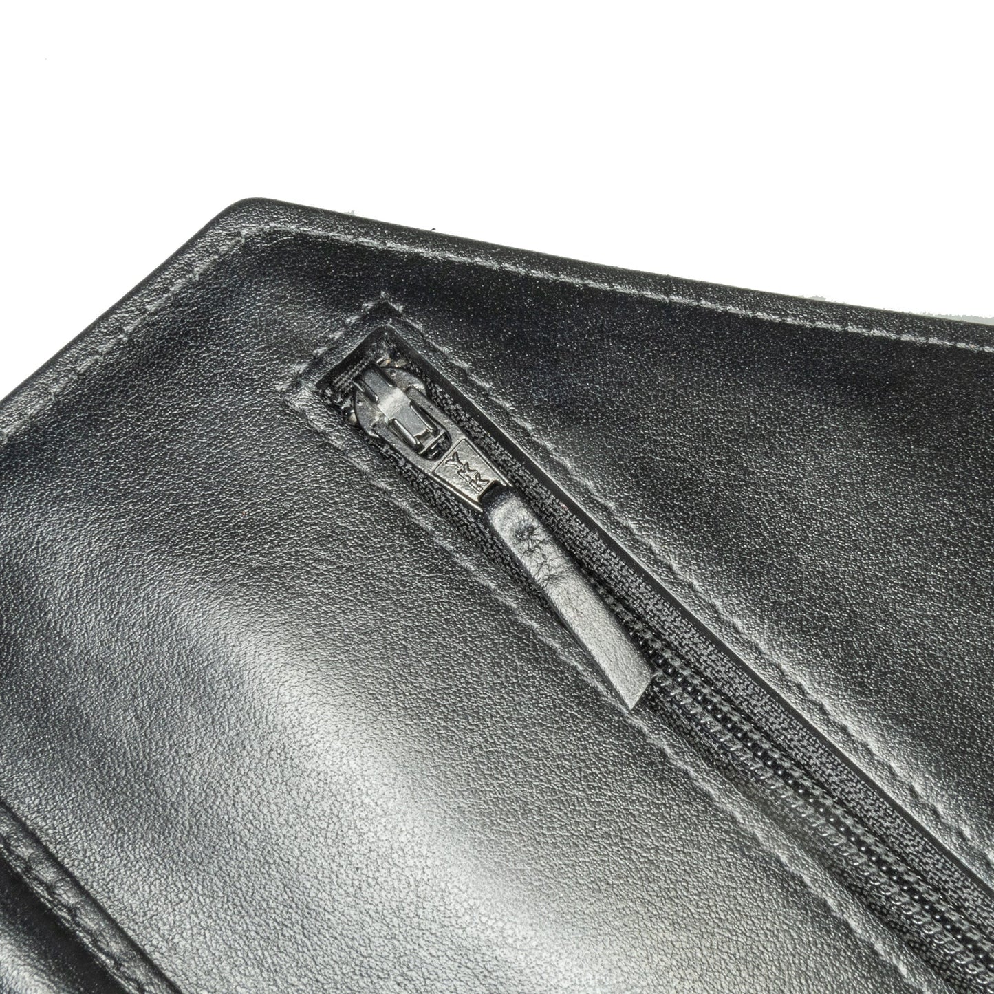 Chanel Chevron Lambskin Button Wallet On Chain Black