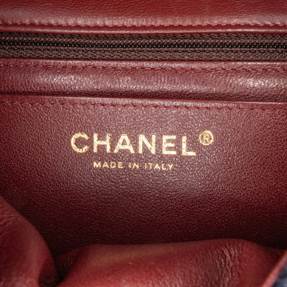 Chanel Mini Rectangular Classic Jersey Sailor Single Flap Blue