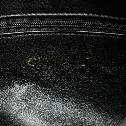 Chanel CC Quilted Lambskin Tassel Crossbody Black