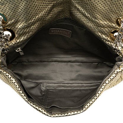Chanel Medium Perforated Calfskin Reissue Drill Flap Gold