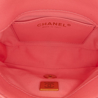 Chanel Mini Quilted Lambskin Funky Town Flap Pink