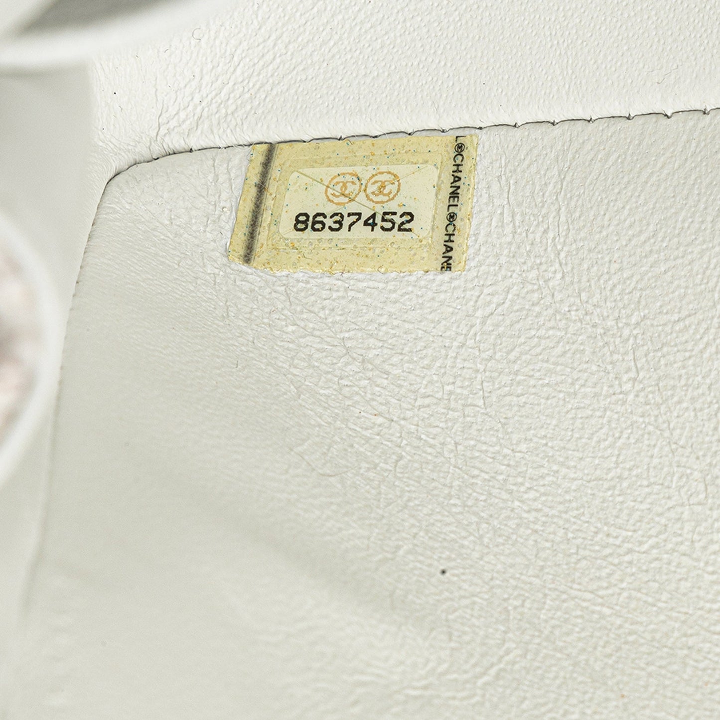 Chanel Medium Classic Tweed Double Flap White