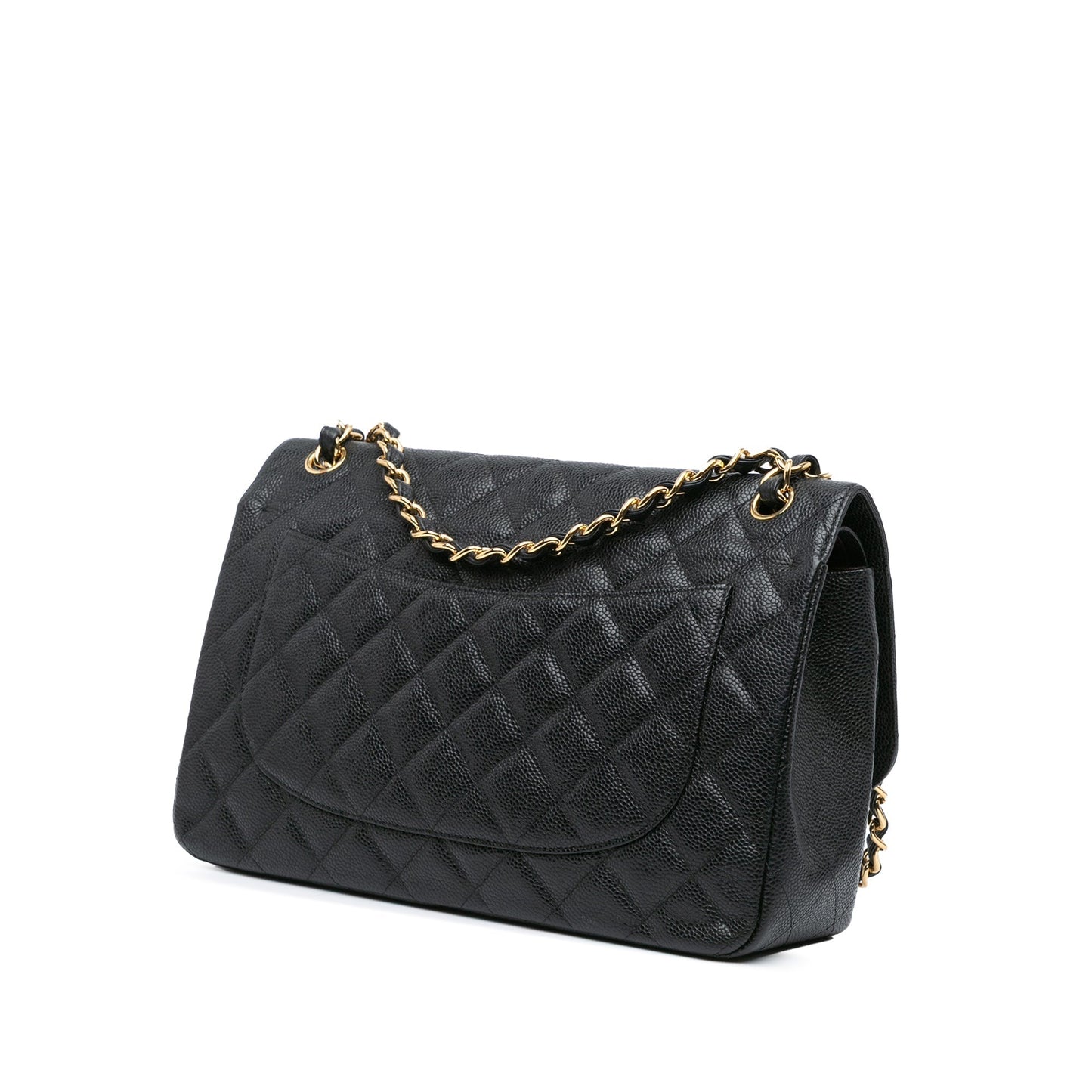 Chanel Jumbo Classic Caviar Double Flap Black