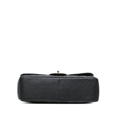 Chanel Jumbo Classic Caviar Double Flap Black