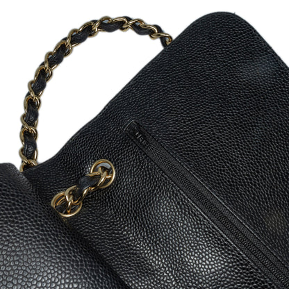 Chanel Jumbo Classic Caviar Double Flap Black