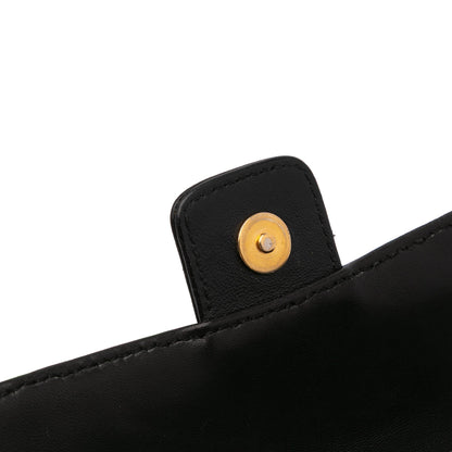 Chanel Extra Mini Camellia Choco Bar Lambskin Flap Black