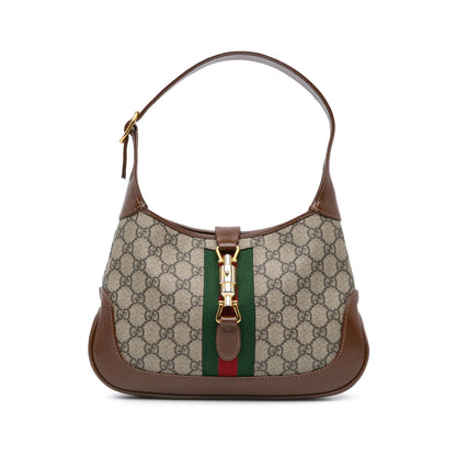 Gucci Small GG Supreme Jackie 1961 Crossbody Brown