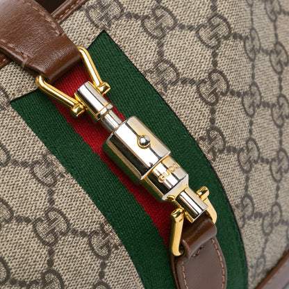 Gucci Small GG Supreme Jackie 1961 Crossbody Brown