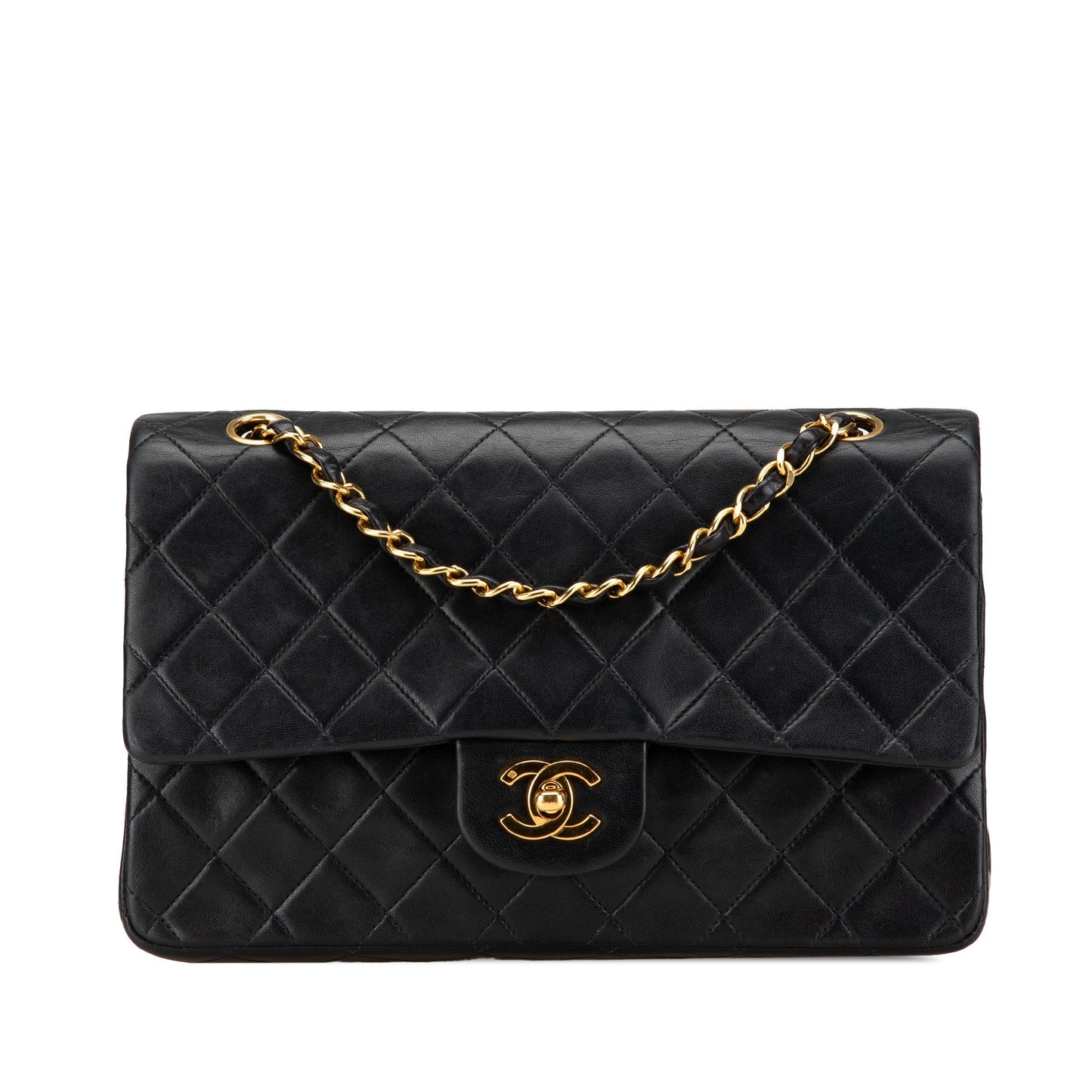 Chanel Medium Classic Lambskin Double Flap Black