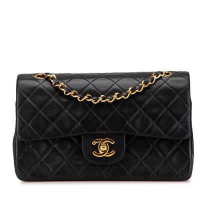 Chanel Small Classic Lambskin Double Flap Black