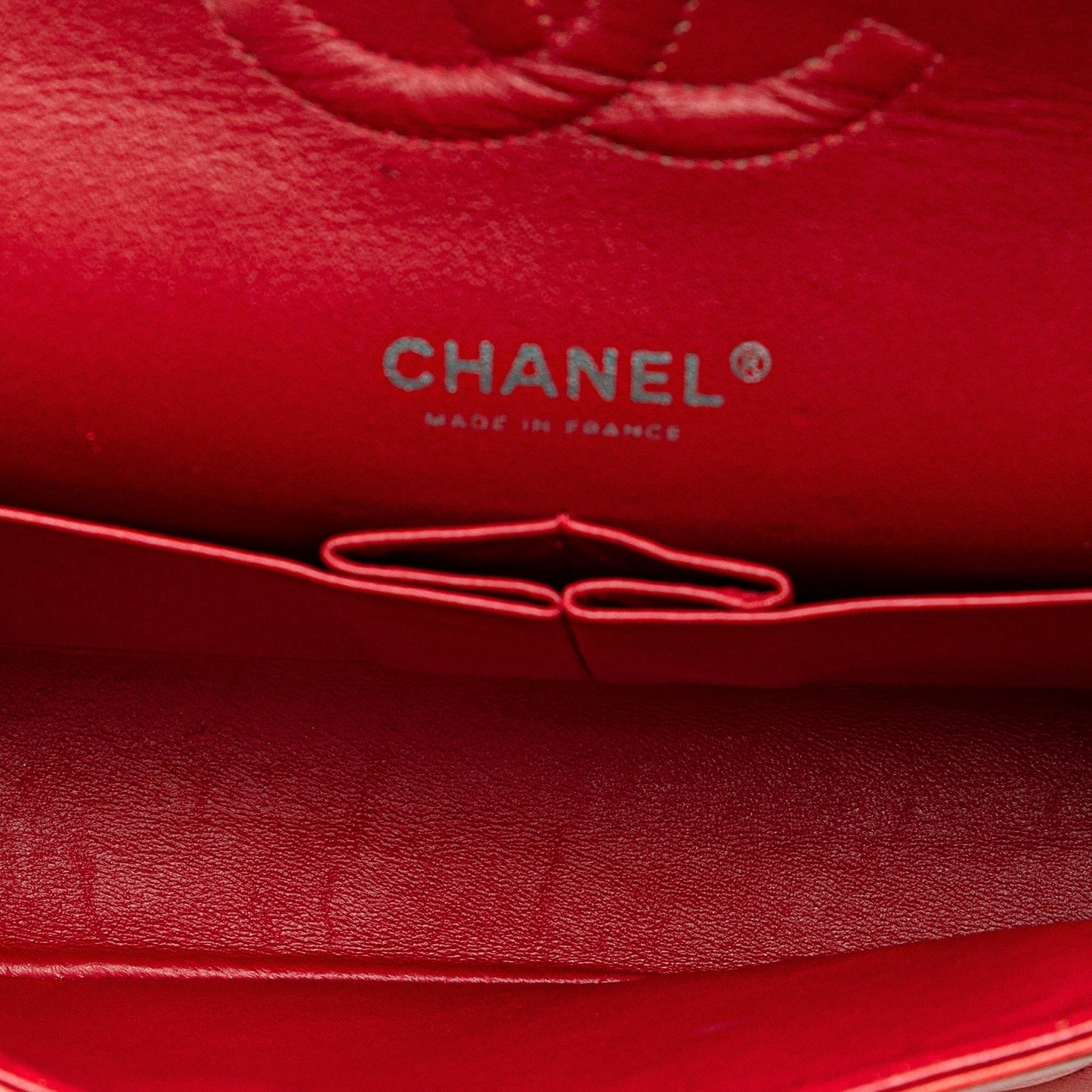Chanel Medium Classic Lambskin Double Flap Red