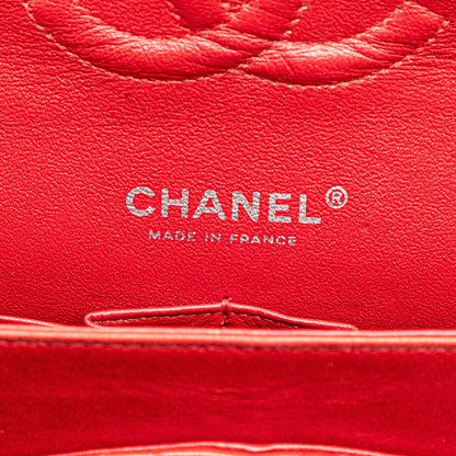 Chanel Medium Classic Lambskin Double Flap Red