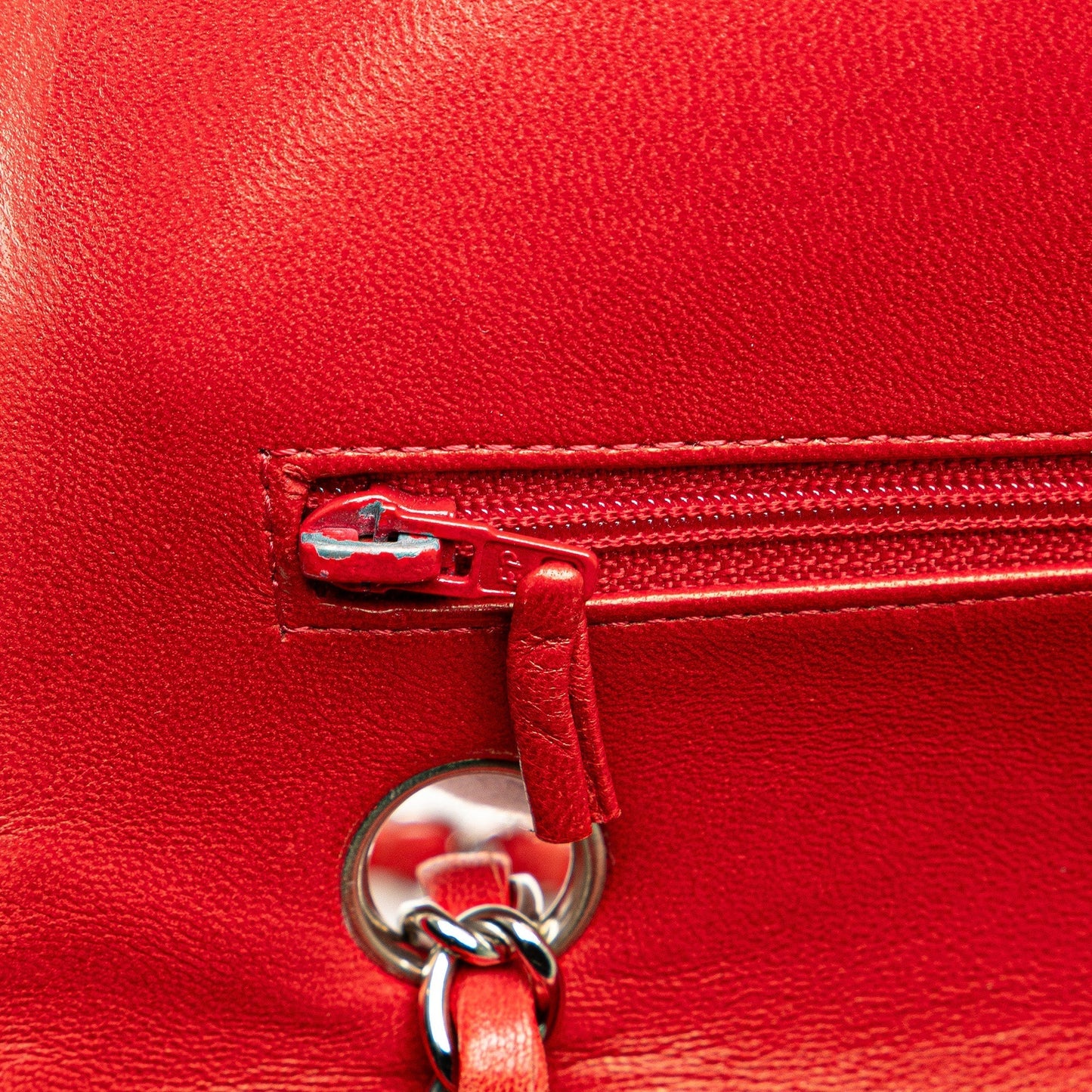 Chanel Medium Classic Lambskin Double Flap Red