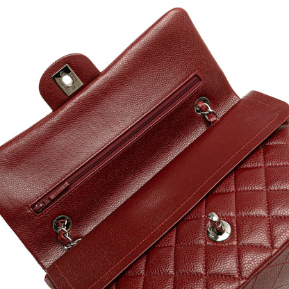 Chanel Medium Classic Caviar Double Flap Red