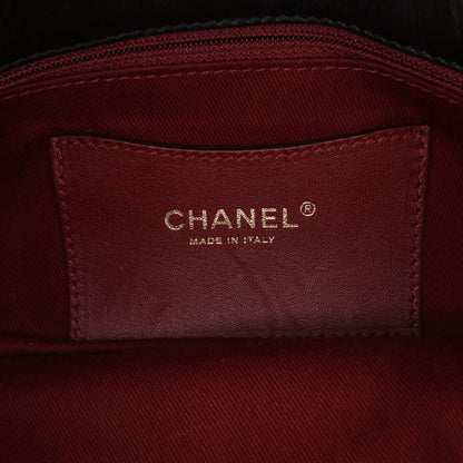 Chanel Medium Aged Calfskin Just Mademoiselle Bowling Bag Black