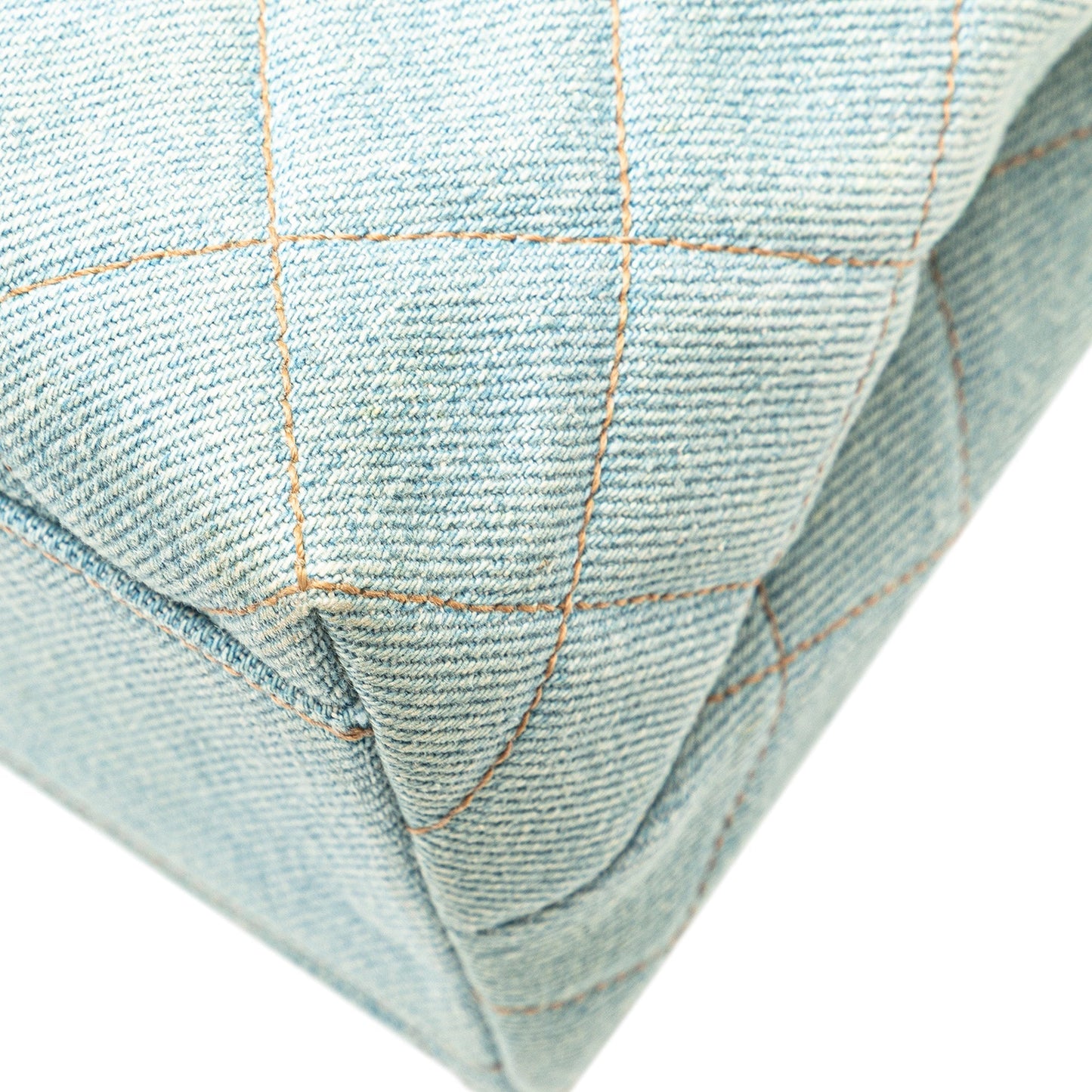Chanel Denim Kelly Top Handle Bag Blue