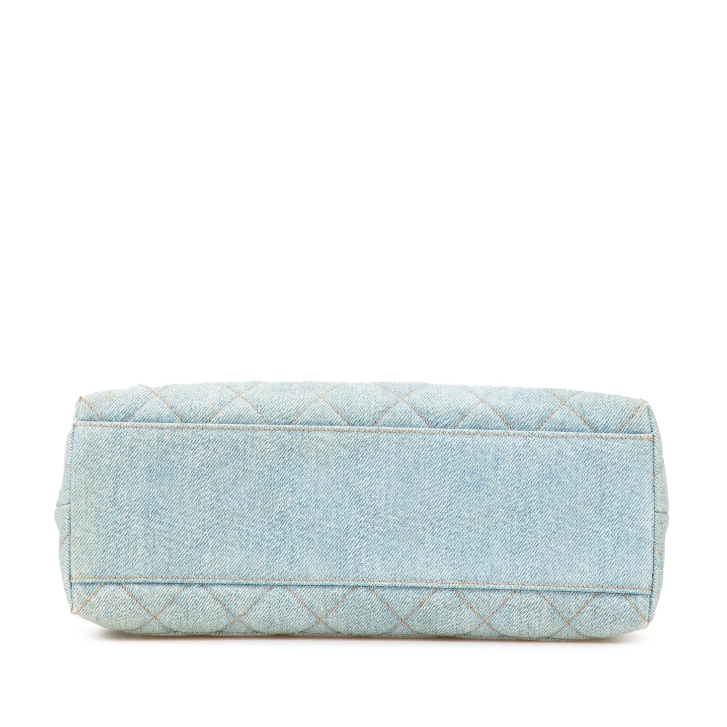 Chanel Denim Kelly Top Handle Bag Blue