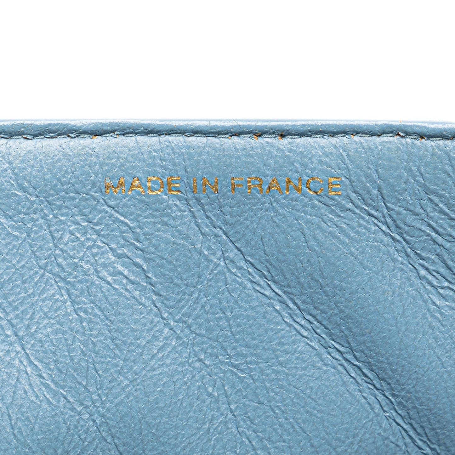 Chanel Denim Kelly Top Handle Bag Blue