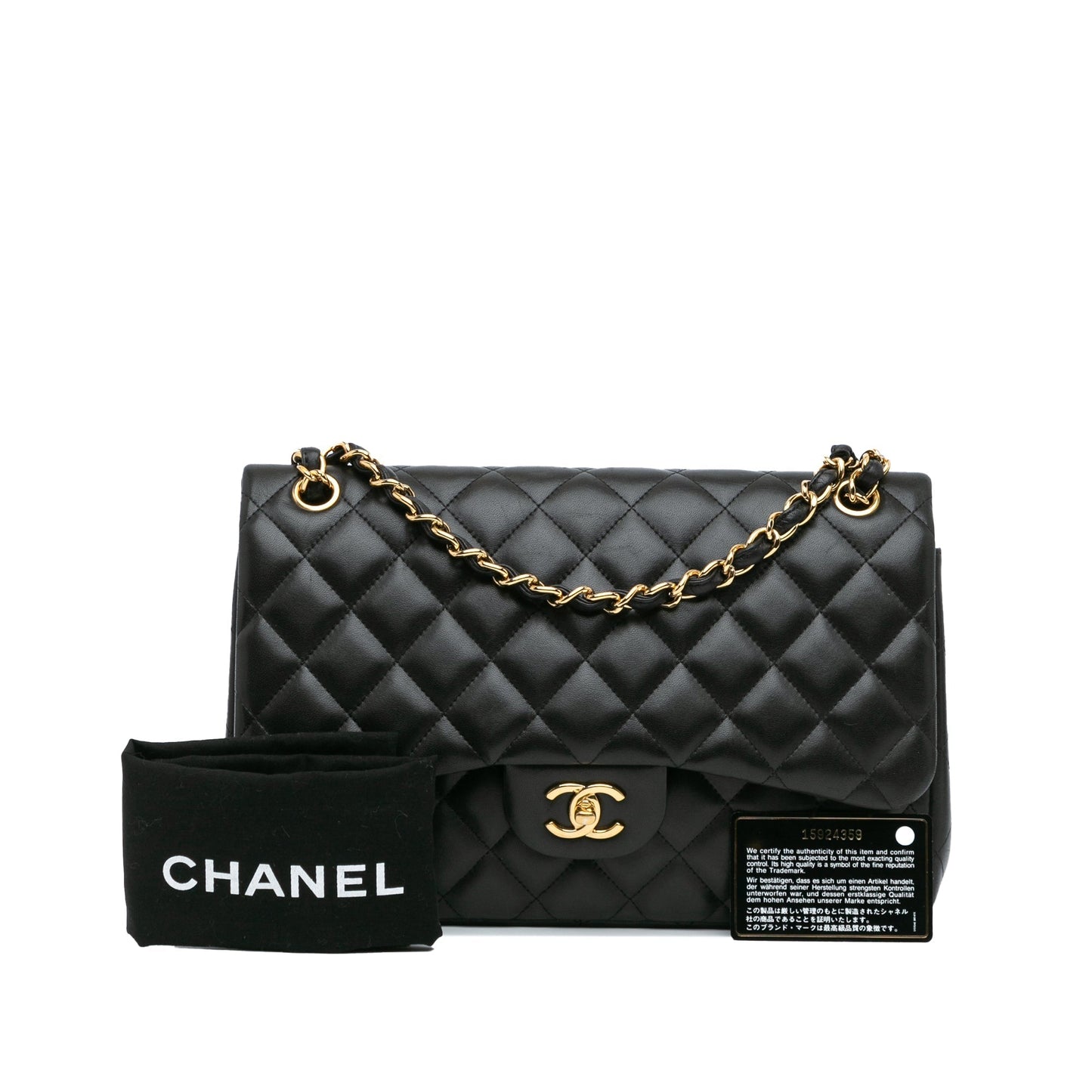 Chanel Jumbo Classic Lambskin Double Flap Black
