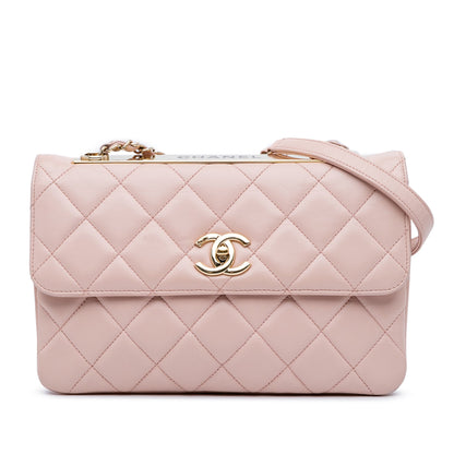 Chanel Quilted Lambskin Trendy CC Flap Pink