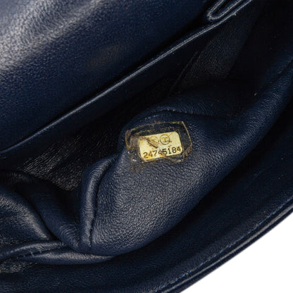 Chanel Medium Classic Jersey Double Flap Blue