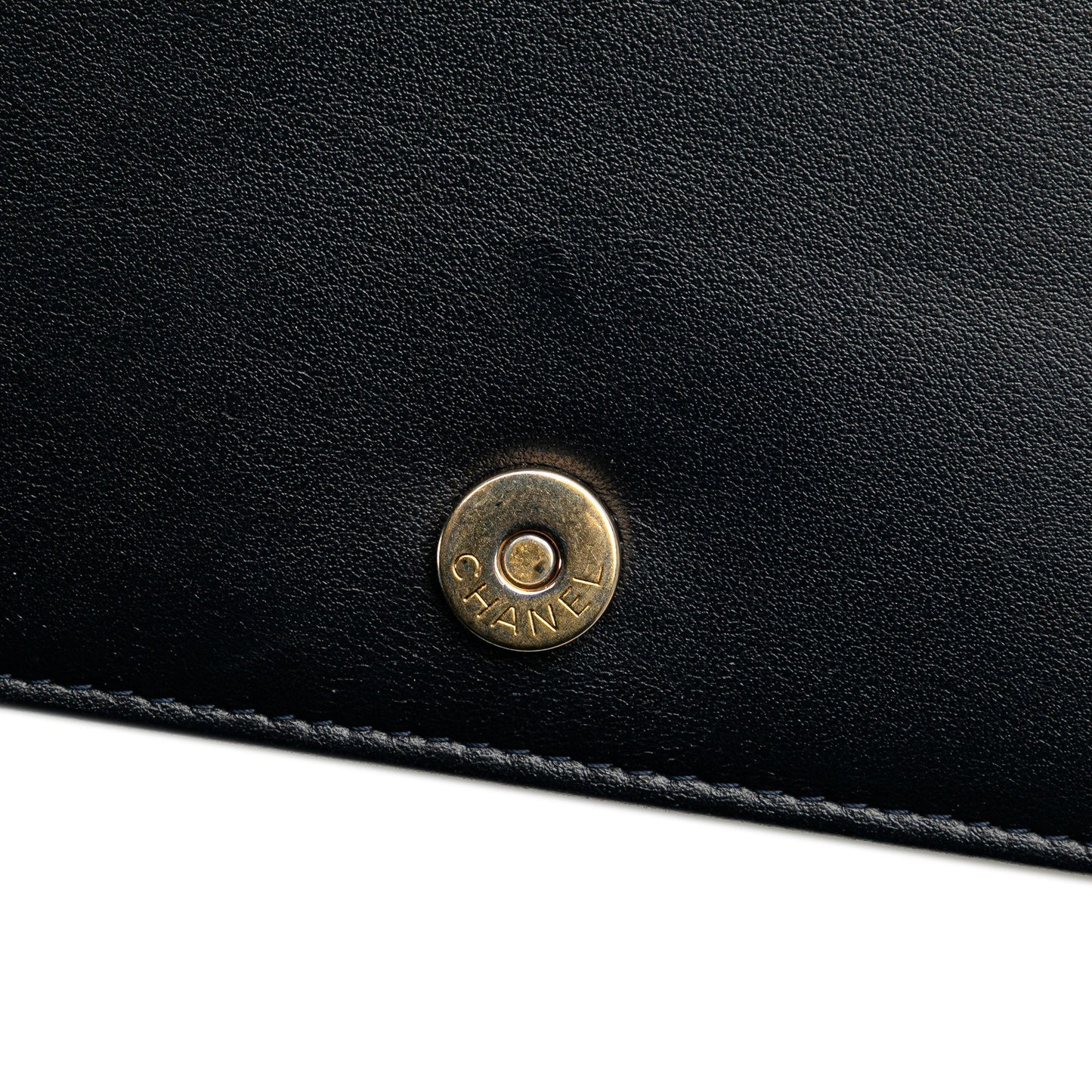 Chanel Quilted Aged Calfskin Gabrielle Wallet On Chain Black