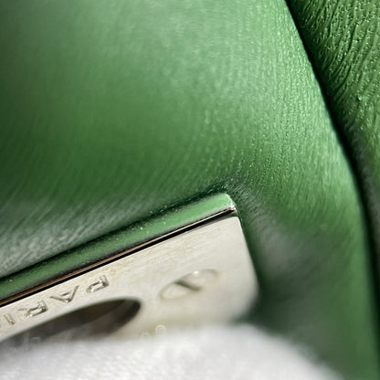Chanel Jumbo Classic Patent Double Flap Green