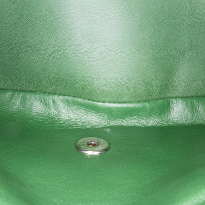 Chanel Jumbo Classic Patent Double Flap Green