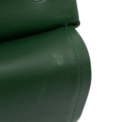 Chanel Jumbo Classic Patent Double Flap Green
