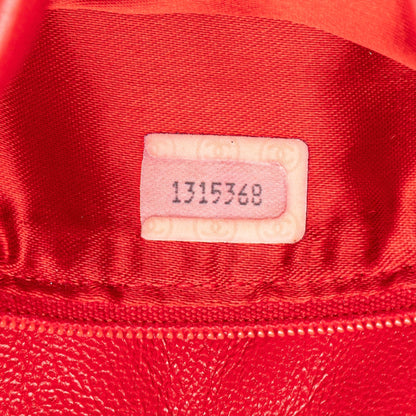 Chanel CC Quilted Lambskin Tassel Camera Bag Red