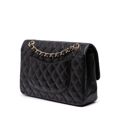 Chanel Medium Classic Caviar Double Flap Black