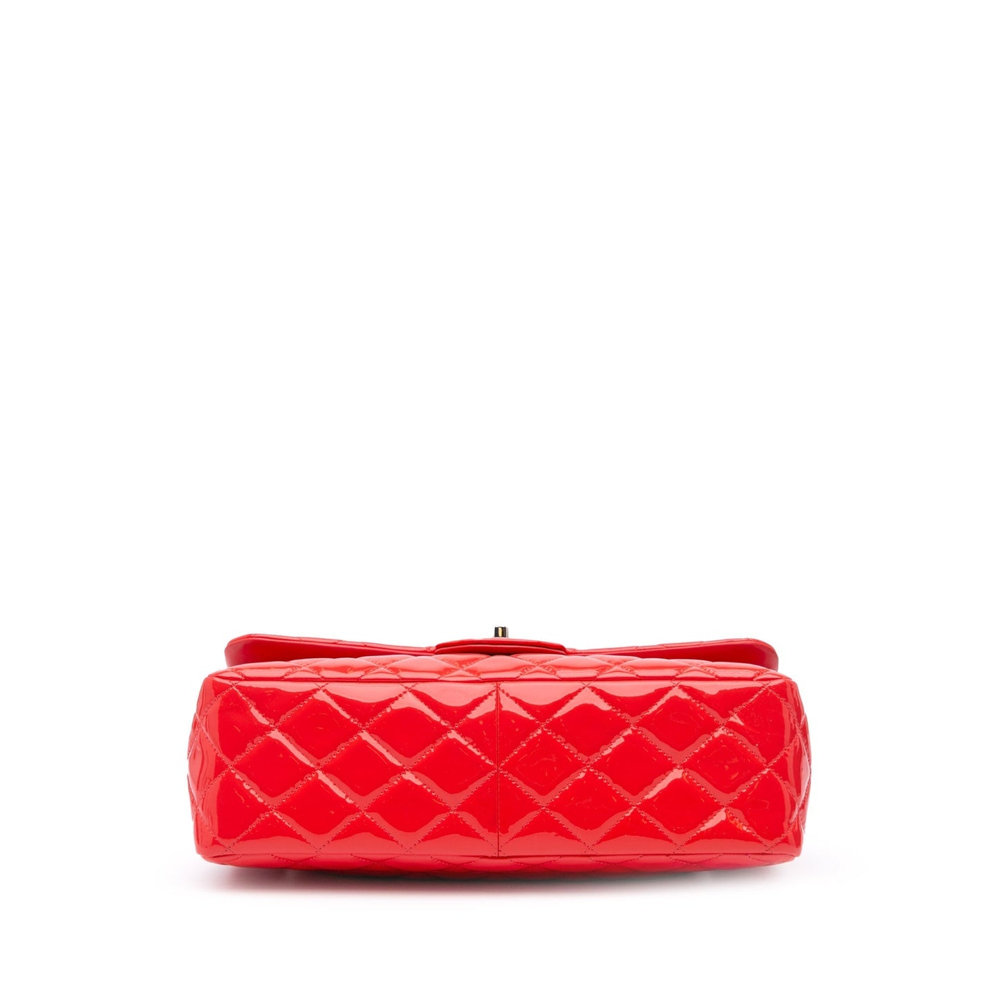 Chanel Jumbo Classic Patent Double Flap Red