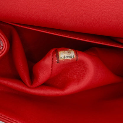 Chanel Jumbo Classic Patent Double Flap Red