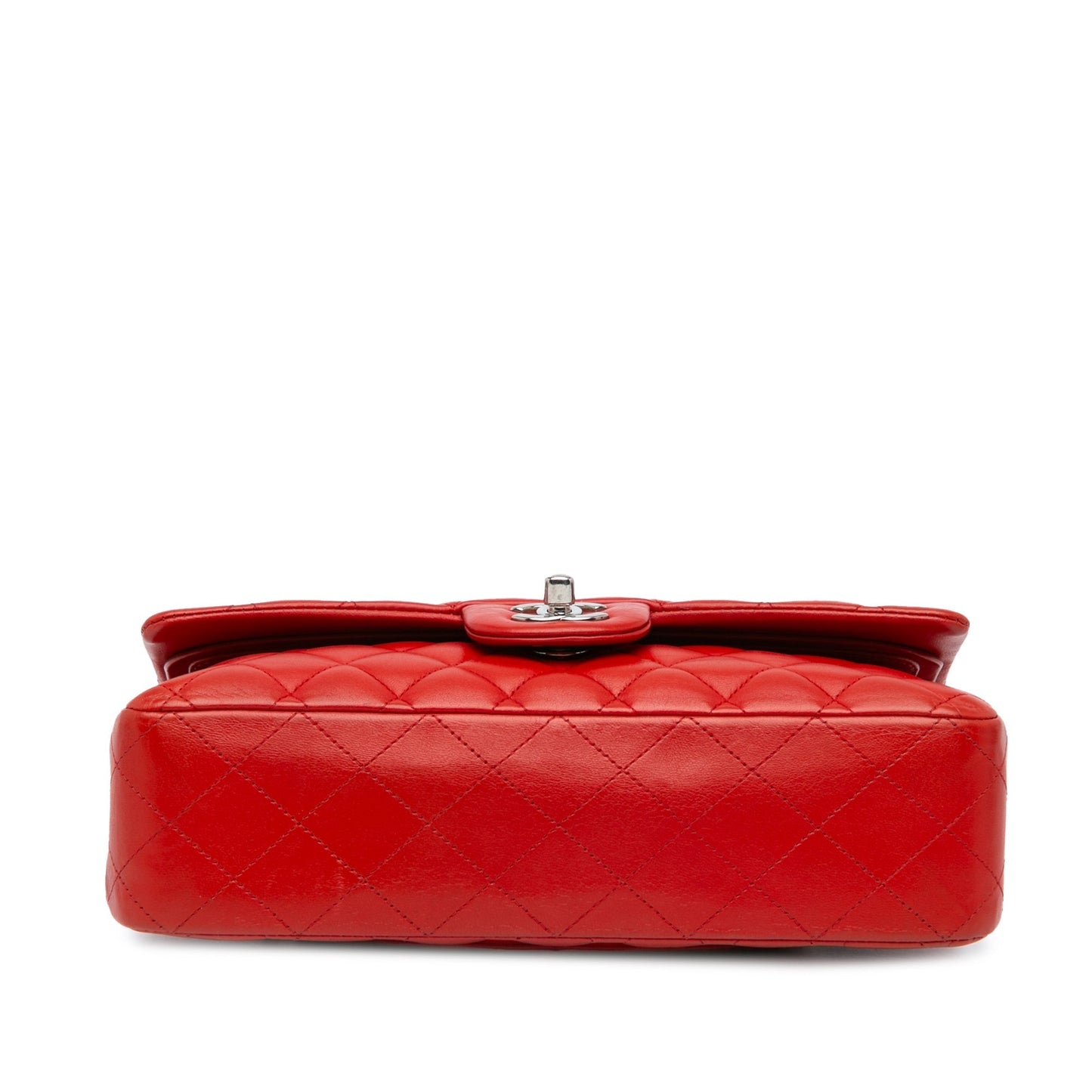 Chanel Medium Classic Lambskin Double Flap Red