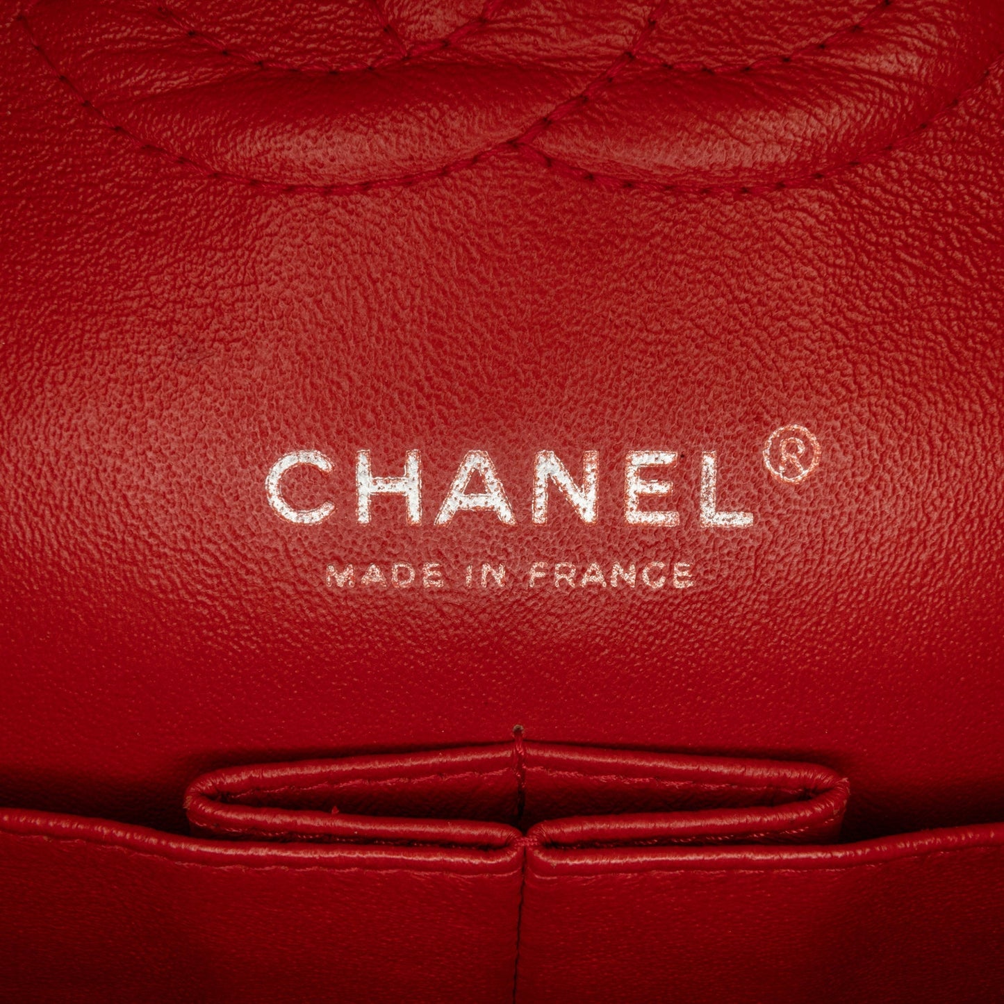 Chanel Medium Classic Lambskin Double Flap Red