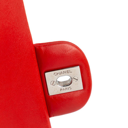 Chanel Medium Classic Lambskin Double Flap Red