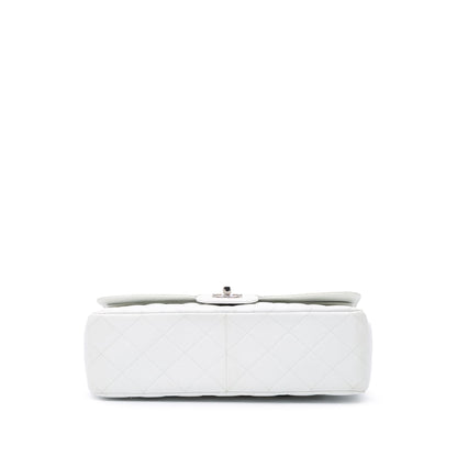 Chanel Jumbo Classic Caviar Double Flap White